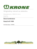 Krone BA EasyCut B 1000 (MT603-40) Návod na používanie