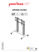 PEERLESS-AV SR598-HUB2 SmartMount Flat Panel Cart Používateľská príručka
