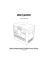 alza power APW-PS600 Portable Battery Replaceable Power Station Používateľská príručka