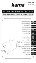 Hama 00086405 USB C and USB A 30W Mini Charger Používateľská príručka