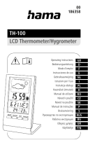 Hama 00186358 TH-100 LCD Thermometer/Hygrometer Používateľská príručka