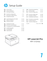 HP LaserJet Pro MFP 3102fdw Multifunctional Laser Printer Užívateľská príručka