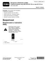 Toro Road Light Kit, 2000 Series HDX RD 122cm or SD 132cm Riding Mower Návod na inštaláciu