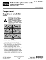 Toro Side Discharge Chute Kit, Recycler Lawn Mower Návod na inštaláciu