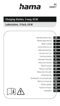 Hama 00200017 Charging Station 3 Way 65W Používateľská príručka