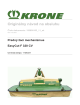 Krone BA EasyCut F 320 CV Návod na používanie