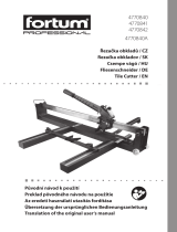 fortum 4770840 Compact Tile Cutter Používateľská príručka