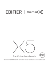 EDIFIER X5 True Wireless Stereo Earbuds Používateľská príručka