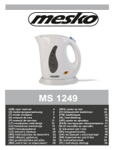 Mesko MS 1249 0.6 L Mini Wireless Kettle Používateľská príručka