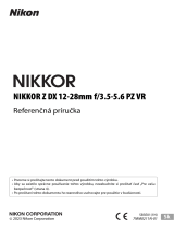 Nikon NIKKOR Z DX 12-28mm f/3.5-5.6 PZ VR Návod na používanie