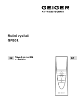 GEIGER Comfort handheld transmitter GFB01. Návod na používanie