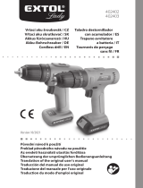 Extol 402402 Cordless Drill Používateľská príručka