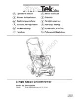 Simplicity MANUAL, OPS, ARIENS SNOW-TEK SS SNOWTHROWER, 8/22, EURO Používateľská príručka