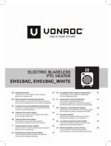 Vonroc EH519AC Electric Bladeless PtC Heater Návod na používanie