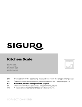 SIGURO SGR-SC710x-KGRB Kitchen Scale Používateľská príručka