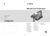 Bosch GBH 18V-34 CF Cordless Rotary Hammer Používateľská príručka
