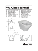 RAVAK X01671 Wall Hung Toilet Používateľská príručka