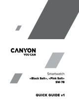 Canyon SW-78 Black Salt Smartwatch Užívateľská príručka