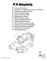 Simplicity ZERO TURN RIDER, CE, SIMPLICITY Užívateľská príručka