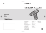 Bosch GSB 12V-15 Cordless Combi Drill Používateľská príručka