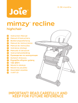 Joie VEKZL15 Mimzy Recline Highchair Používateľská príručka