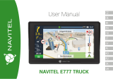 Navitel E777 Truck Drivers GPS Užívateľská príručka