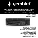 Gembird KB-U-103-BE Návod na obsluhu