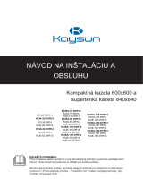 Kaysun Cassettes 600×600 Používateľská príručka