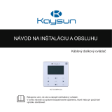 Kaysun Individual Wired Controller KCT-03 SRPS Používateľská príručka