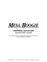 Mesa/Boogie Universal Guitar Amp Quickstart Guide Používateľská príručka