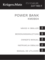 Kruger&Matz Power bank 10 000 mAh with fast charging Používateľská príručka