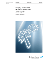 Endres+Hauser Main electronics Analog Mounting Instruction