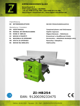 Zipper ZI-HB254 Combined Planer and Thicknesser Používateľská príručka