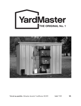 Yardmaster Záhradný domček 84GPZ Návod na obsluhu