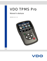 VDO TPMS Pro Používateľská príručka