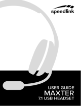 SPEEDLINK MAXTER 7.1 Surround USB Návod na obsluhu