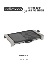 Delimano HP4832 Electric Table Grill and Griddle Používateľská príručka