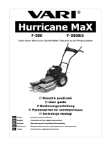 VARI F-580/F-580BiS Hurricane MaX Návod na používanie