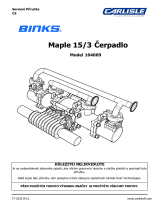 Carlisle BINKS - Maple Pump 15/3 Používateľská príručka
