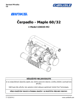 Carlisle BINKS - Maple Pump 60/32 Používateľská príručka