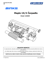 Carlisle BINKS - Maple Pump 15/3 Používateľská príručka