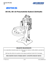Carlisle BINKS - DE-05, DE-10 Pneumatic Drum Elevator Používateľská príručka