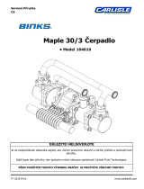 Carlisle BINKS - Maple Pump 30/3 Používateľská príručka