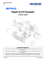 Carlisle BINKS - Maple Pump 8/25 Používateľská príručka