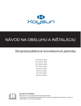 Kaysun Ceiling/Floor 2nd Generation Používateľská príručka