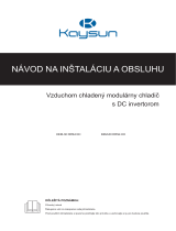 Kaysun Modular Full DC Inverter Chillers Používateľská príručka