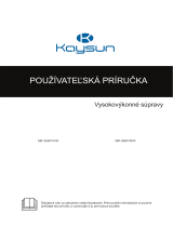 Kaysun High Capacity Front Air Discharge Používateľská príručka