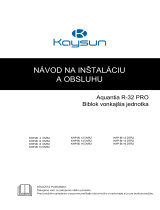 Kaysun Aquantia PRO Používateľská príručka