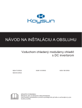 Kaysun Modular Full DC Inverter Chillers R-32 Používateľská príručka