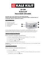 KALE KILIT 10-100 User And Installer Manual